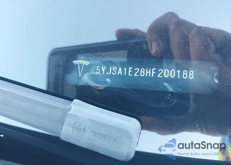 2017 Tesla Model S 100D/60D/75D/90D/P100D z USA, uszkodzony, nr VIN 5YJSA1E28HF200188